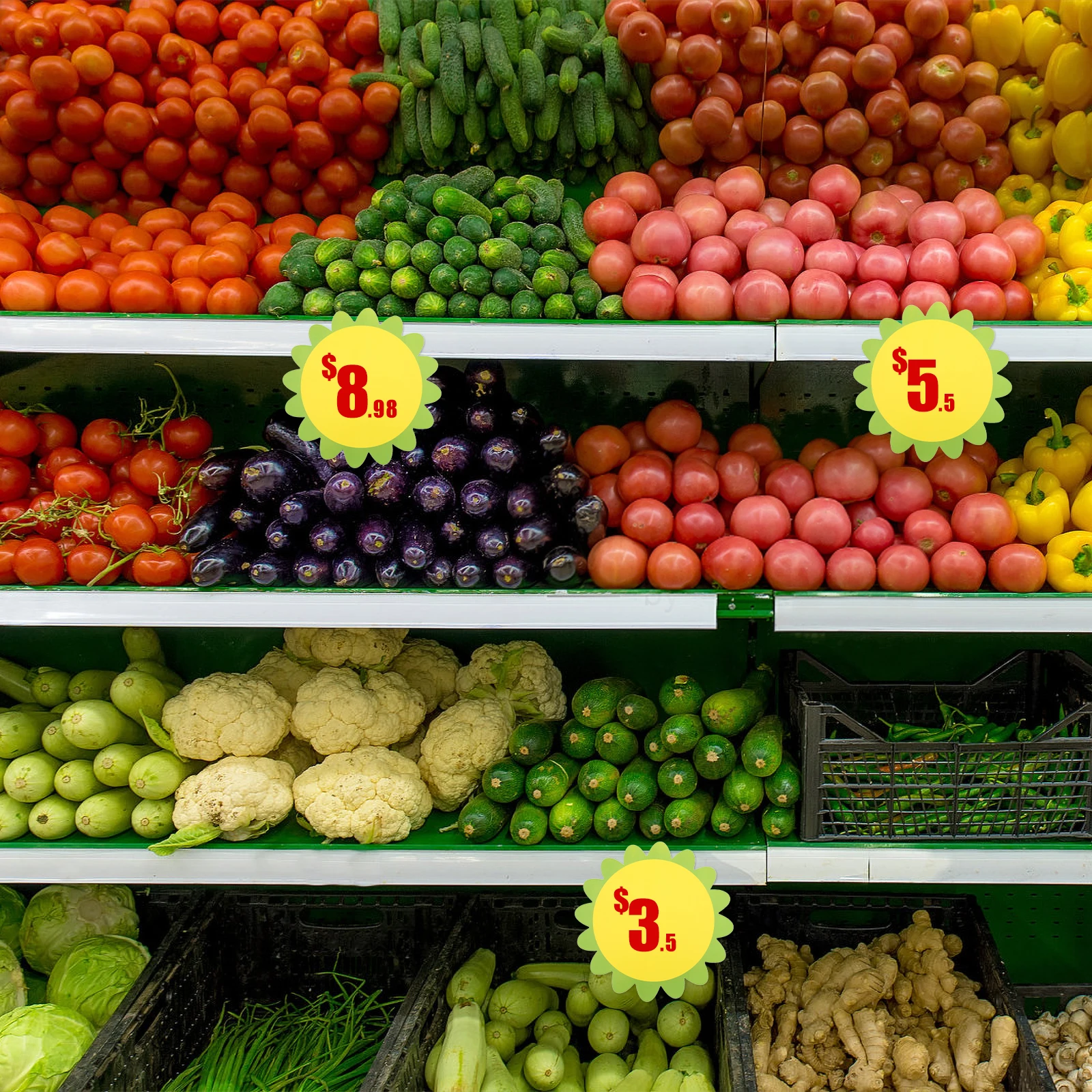 

100pcs Promotional Price Tags Paper Retail Sale Signs Store Garage Fundraising Supermarket Display Fruit Vegetable Meat Label