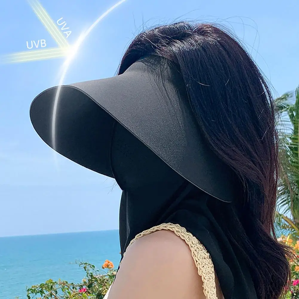 UV-Gesichtsbedeckung für Damen, Sommer-Gesichtsbedeckung UPF 50+, Nackenschutz, Sonnenschutz, UV-Schutz, Radfahren, atmungsaktiv und Sonnenschutz – Detail 3
