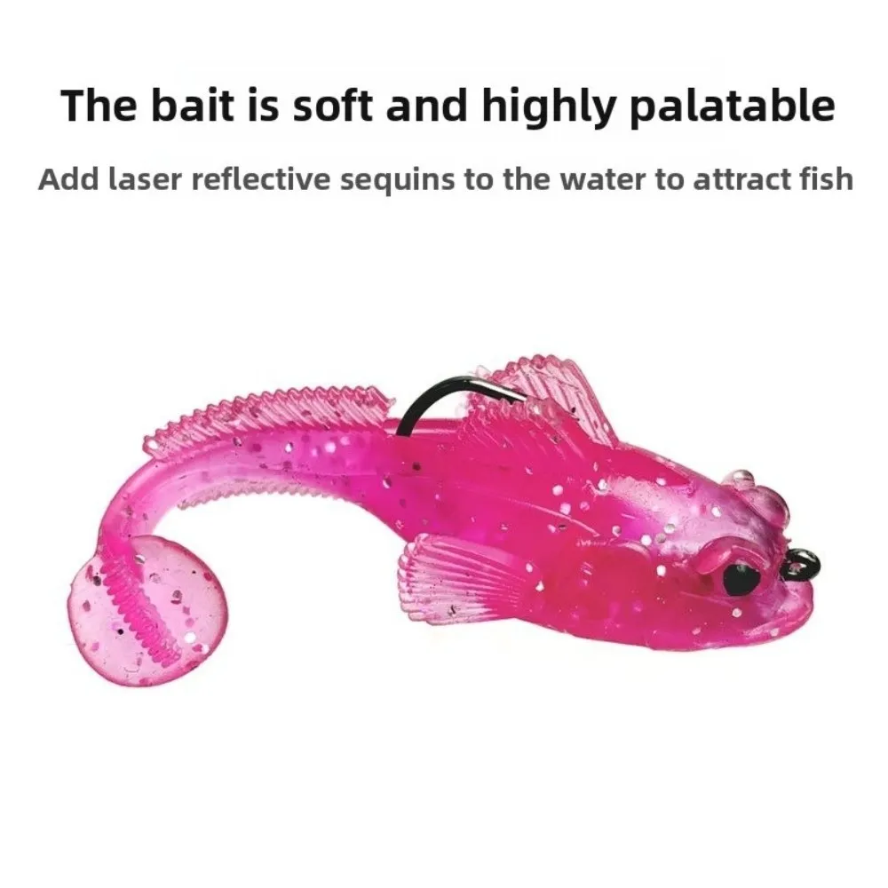 2 قطعة 9 جرام الوزن سيليكون جوبي إغراء 12 جرام الوزن تهزهز هوك TPE الصيد إغراء مادة لينة جثم معالجة سويمبيتس سويم الصيد