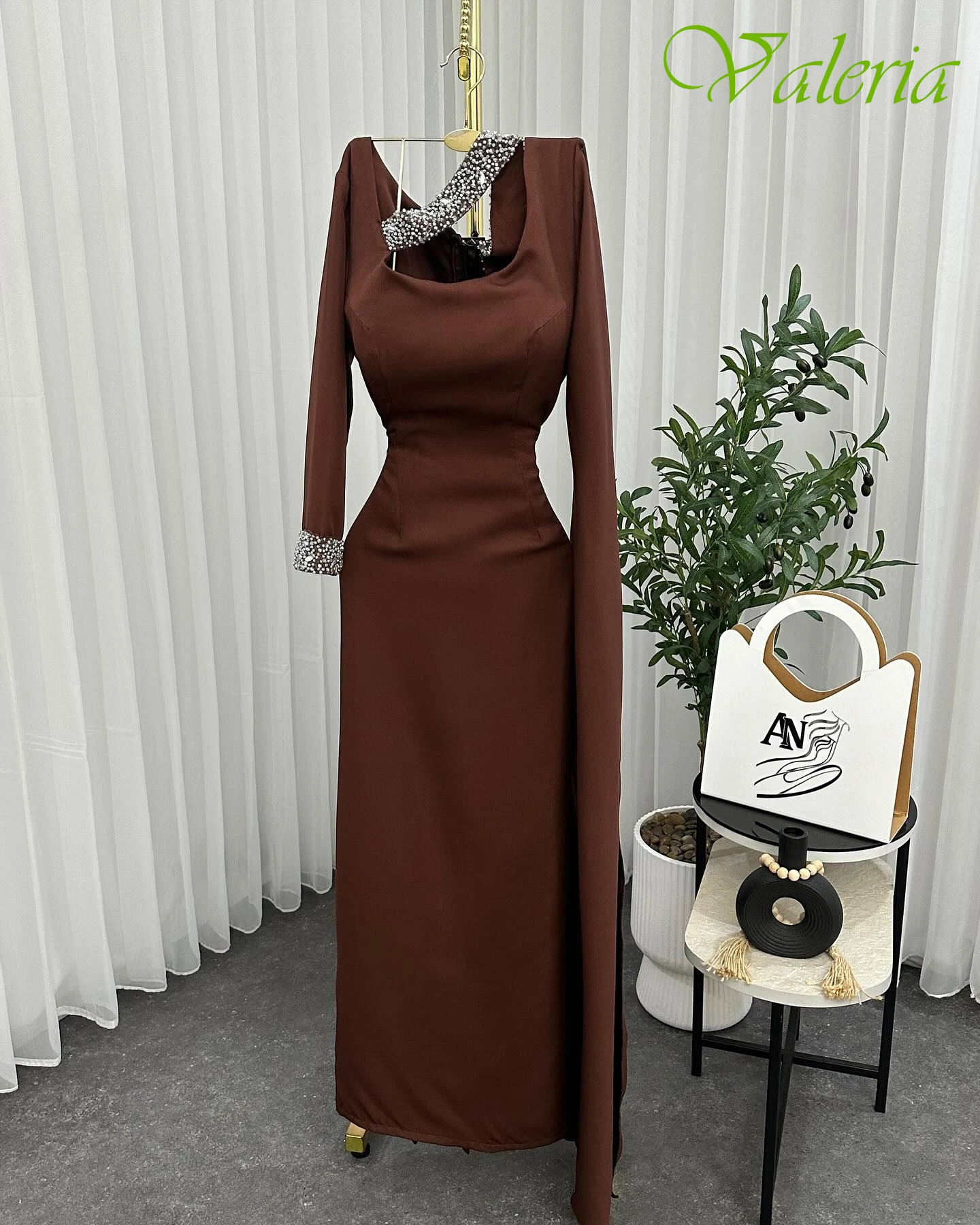 

Customized A-Line Scoop Elegant Formal Evening Dress Modern Fashion Celebrity Gowns Delicate Temperament Bespoke Occasion Gowns