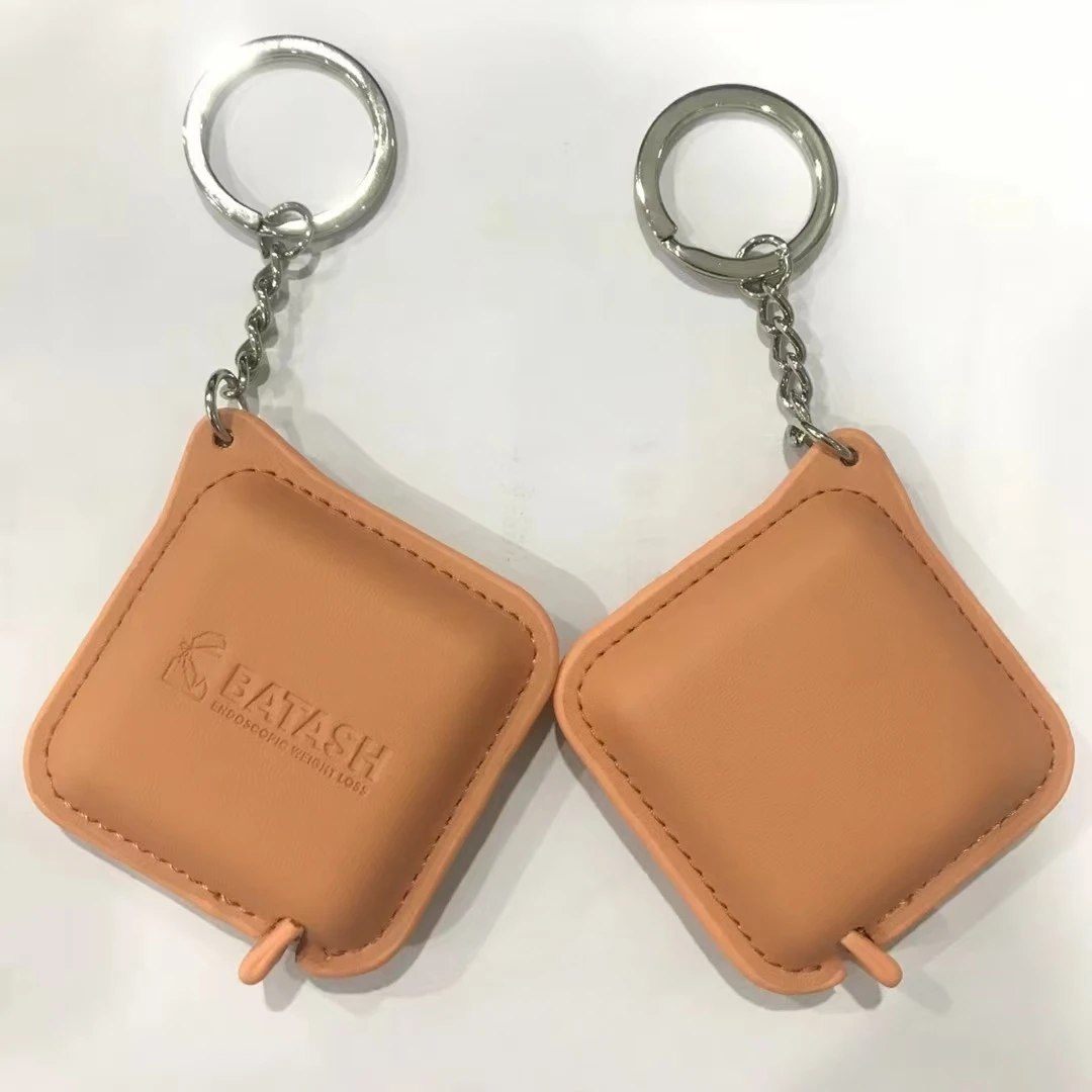 Custom Logo PU Leather Measuring Tape 150cm Length Custom Colors/Sizes For Body Measurement Promotional Gift For Fitness