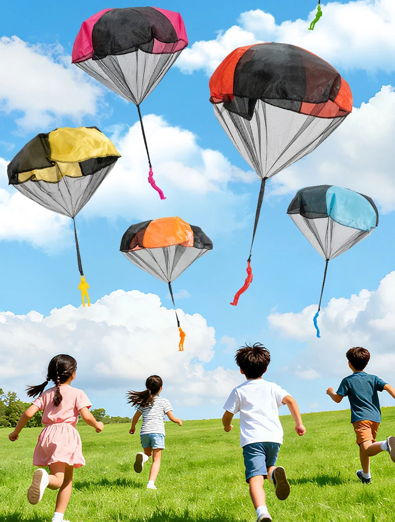 

Tangle Free Parachute Toys for Kids Outdoor Flying Parachute Men Outside Play Toys Easter Basket Stuffers Birthday Gift Boy Girl