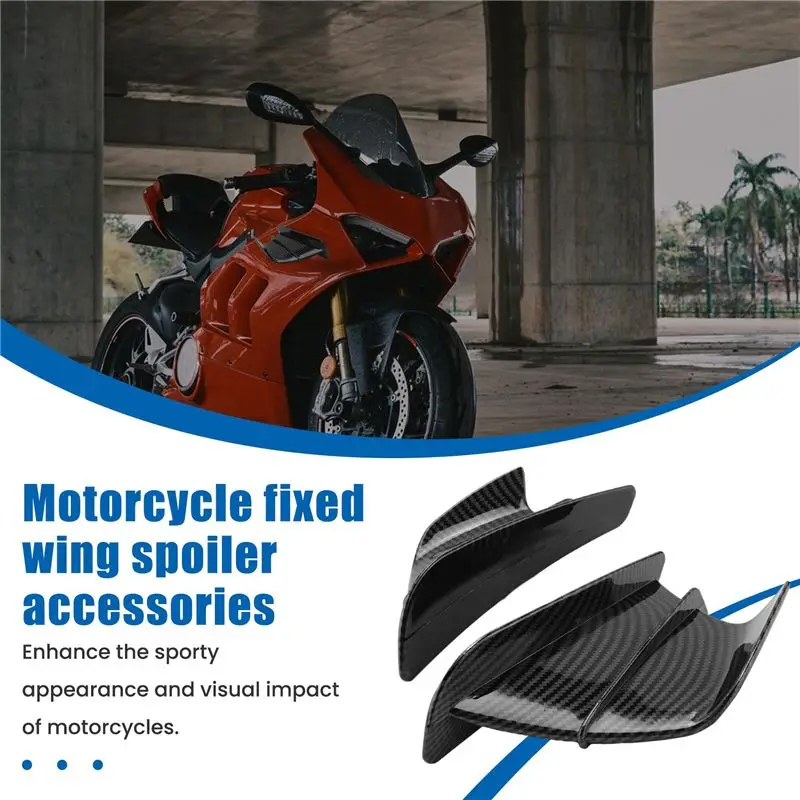 A54P-Motorcycle Fairing Side Winglet Aerodynamic Wing Deflector Spoiler For Ducati Panigale V2 V4 899 959 1198 1199 1299