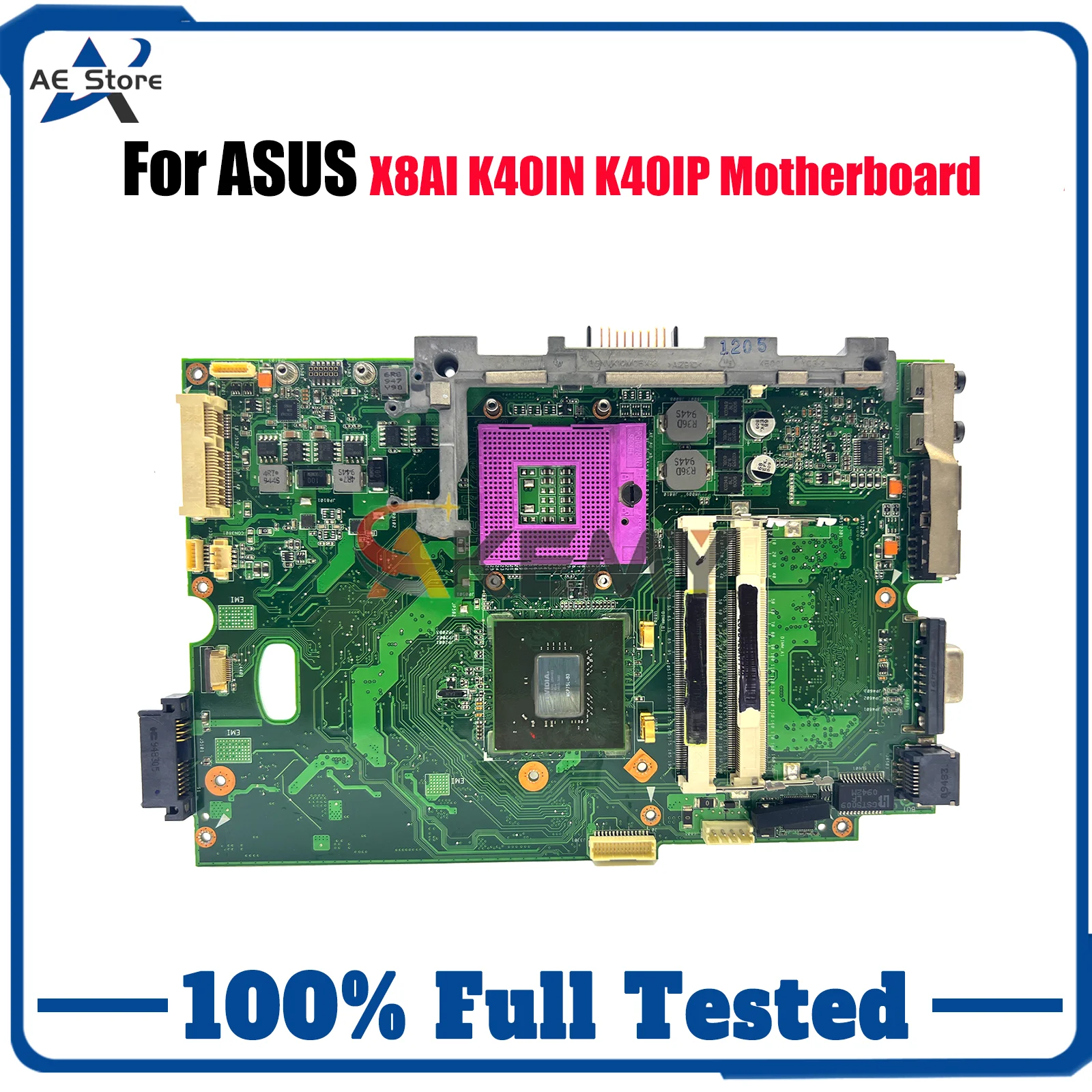 

K40IN Laptop Motherboard For ASUS K40I K40IJ X8AI K40ID K40IE K40IN Notebook Mainboard 100% tests OK fast shipping Top quality