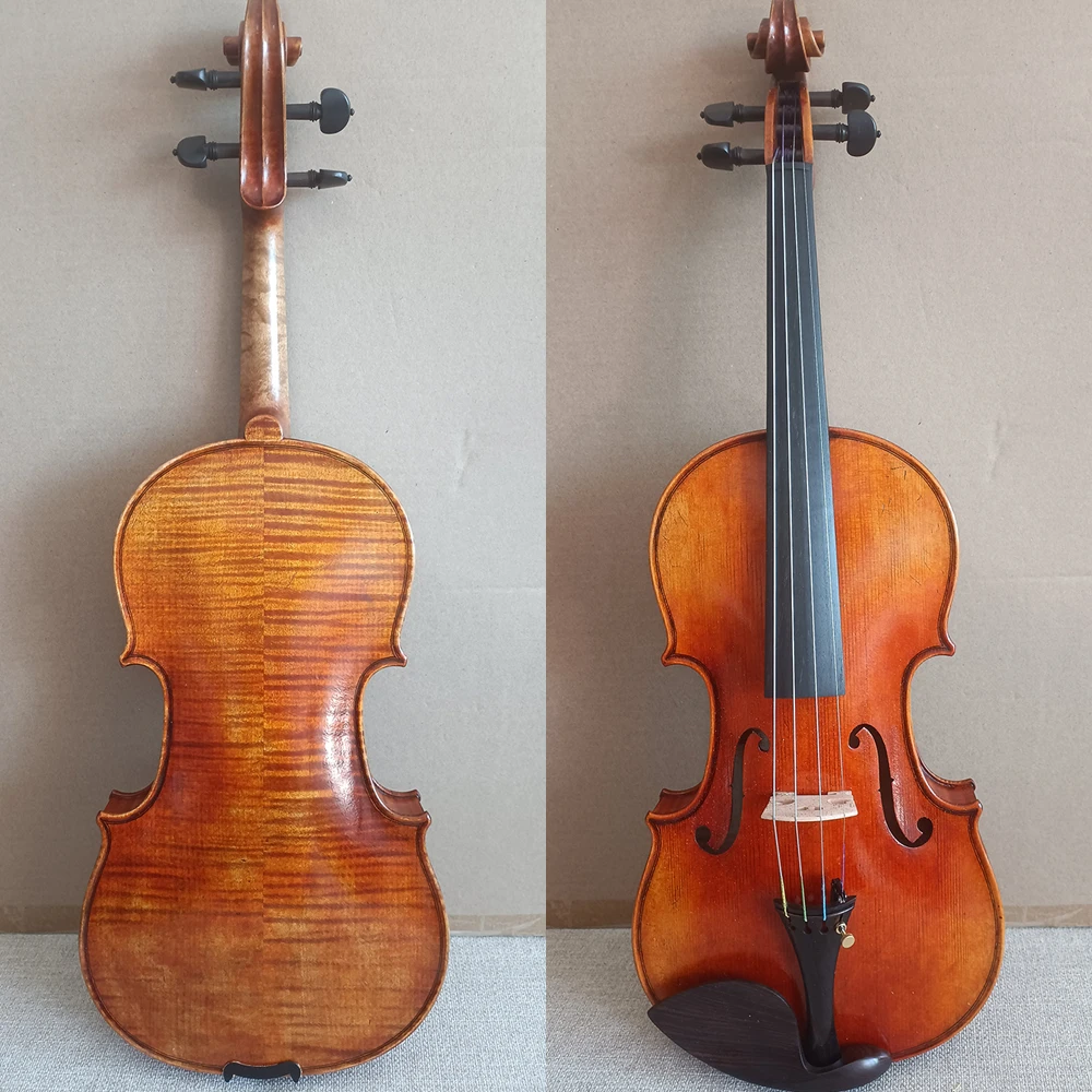 REAL PHOTO Stradivarius European Handmade Violin 4/4 3/4 1/4 1/2 바이올린 كمان Antique style vionlin professional musical instrument