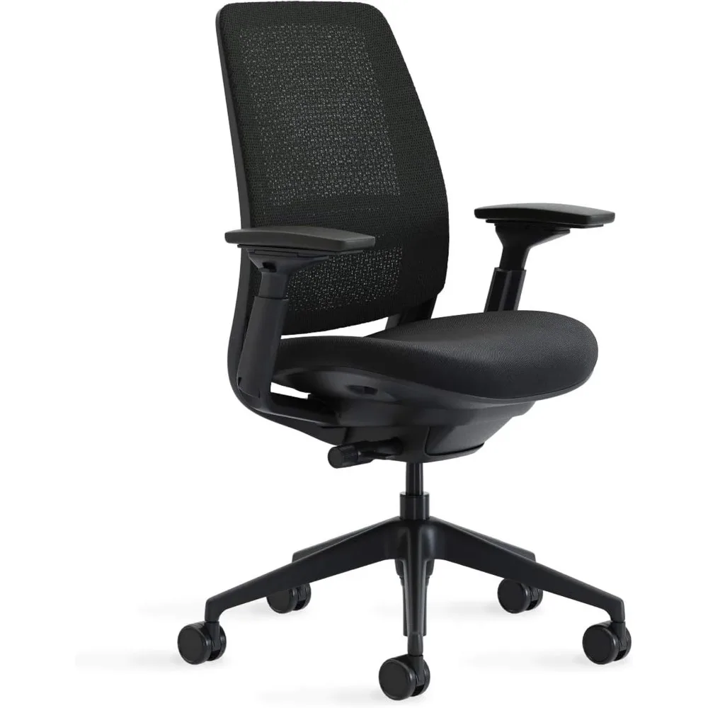 

Series 2 Office Chair - Ergonomic Work Chair with Wheels for Hard Flooring - with Back Support, Weight-Activated Adjustment