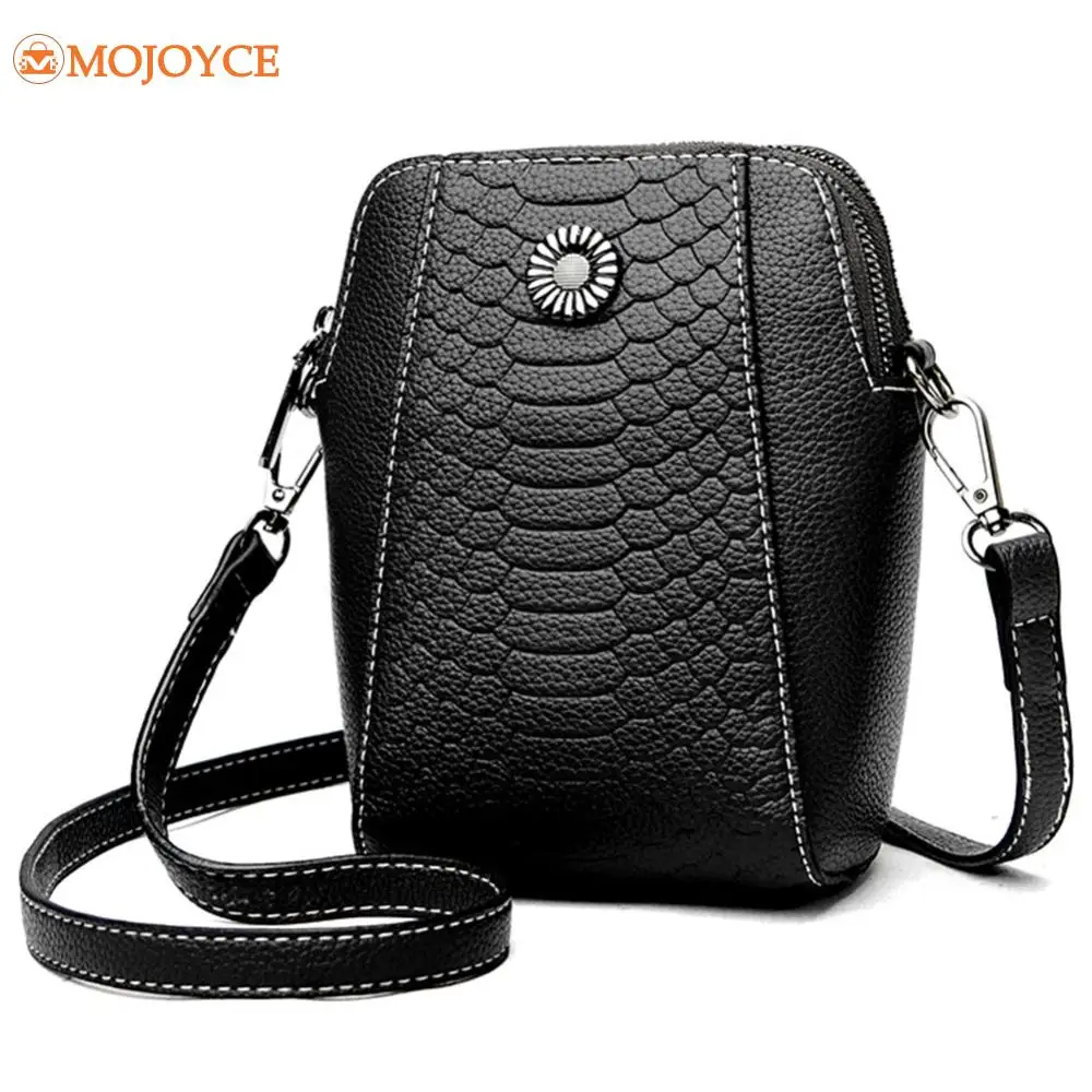 Women's Retro Satchel Bag PU Leather Phone Purses Fashion Solid Color Ladies Small Shoulder Bags Adjustable Strap Crossbody Bags