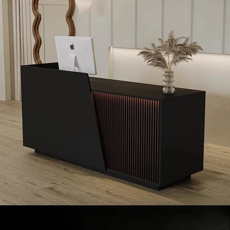 

Retro style reception desk new Chinese style checkout page