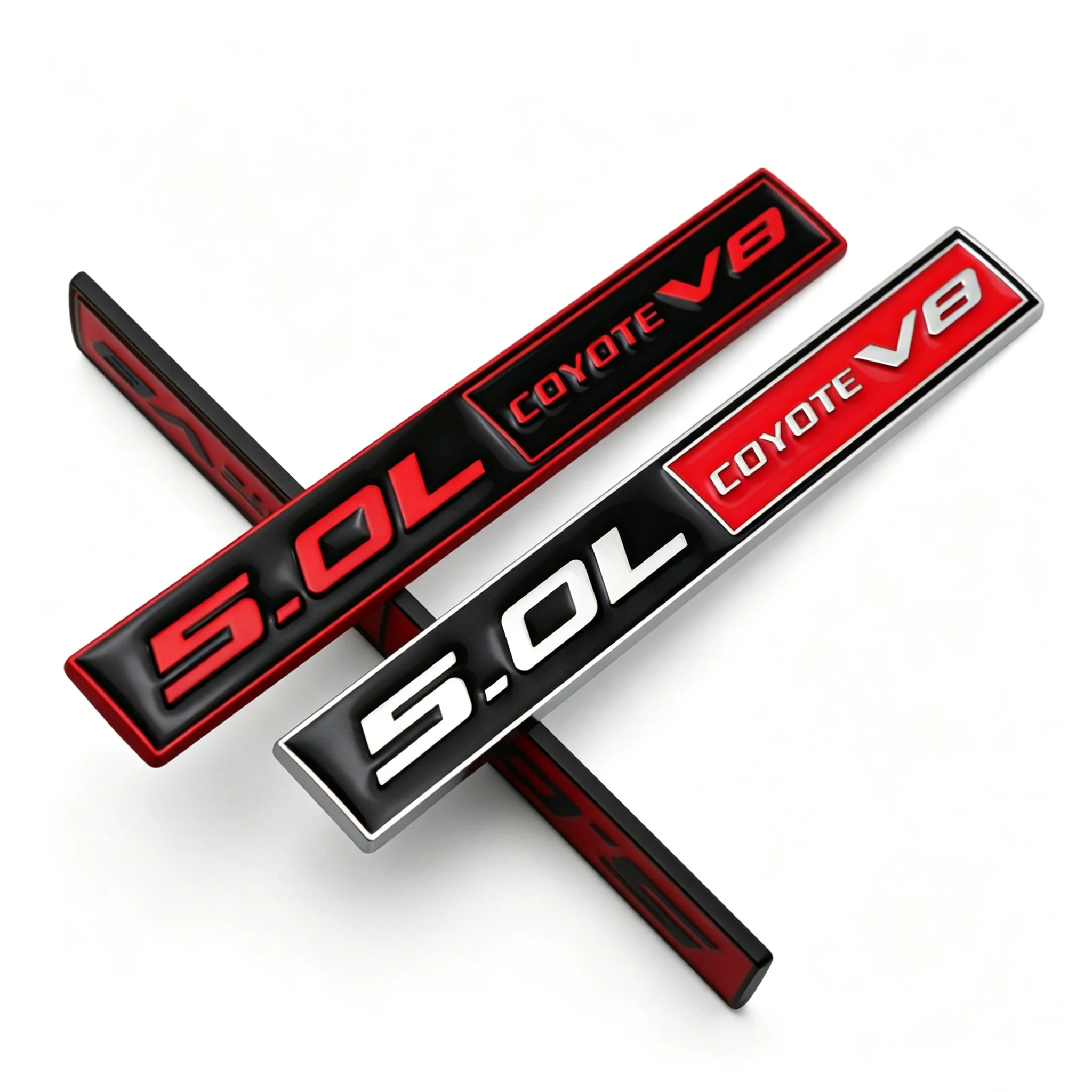 Car Front Grille 5.0L COYOTE V8 Emblem Sticker Accessories For Mustang ST Line GT MONDEO Dodge Charger Ram Hellcat Challenger view 4
