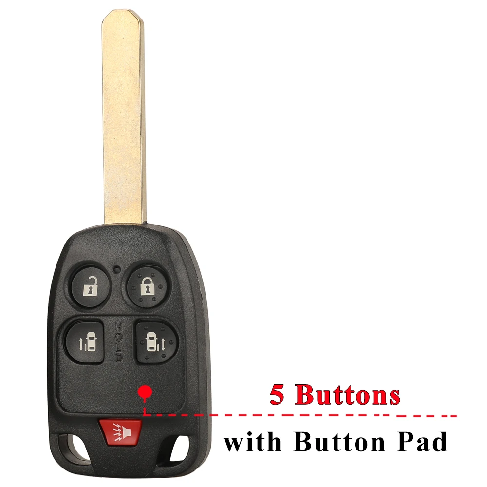 Jinyuqin 5/6 Tasten Remote Key Shell fit für HONDA Odyssey Elysion Remote Key Case Fob Ersatz