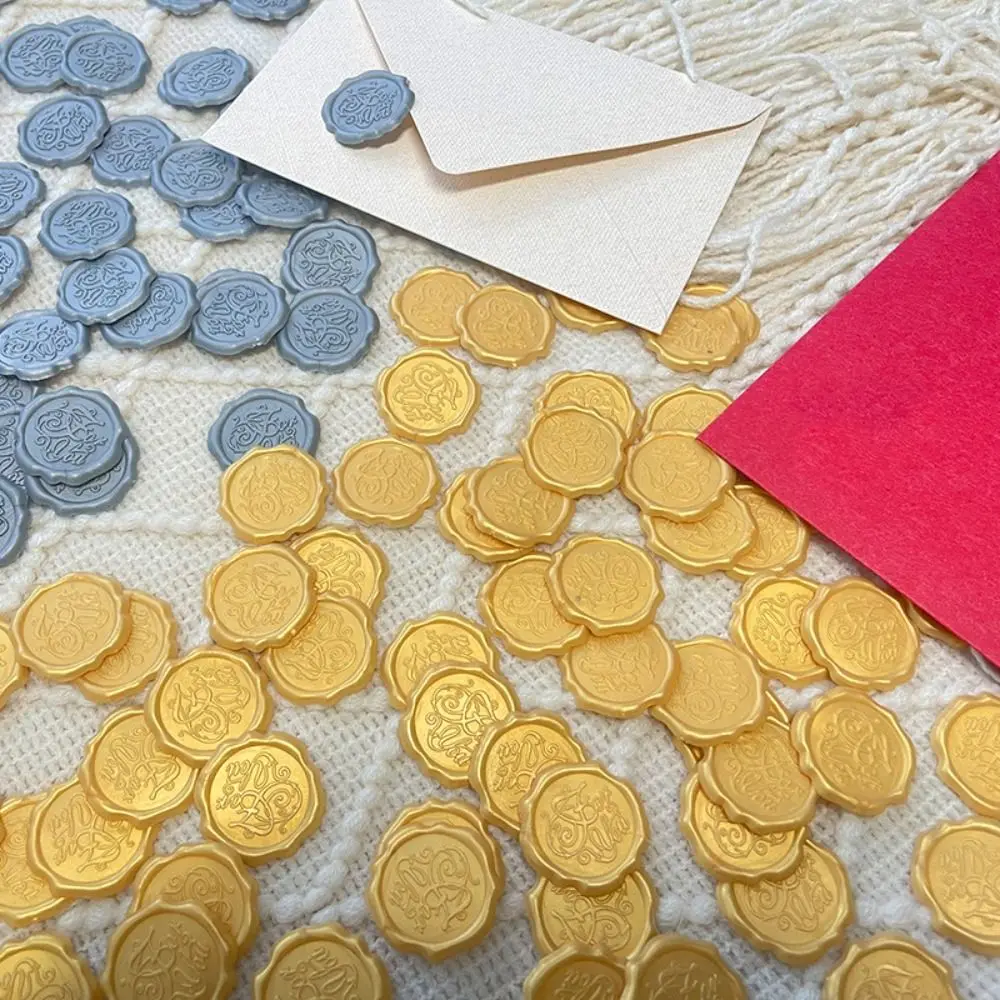 

20Pcs Steric Sealing Wax Stickers Textured Retro Package Seal Decals Relievo Wedding Wrapping Sealing Stickers Gift Packaging