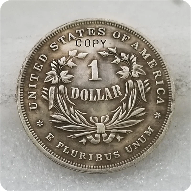 COPY REPLICA 1870 $1 Standard Seated Dollar Patterns COPYChallenge Pocket Coins Christmas Gifts