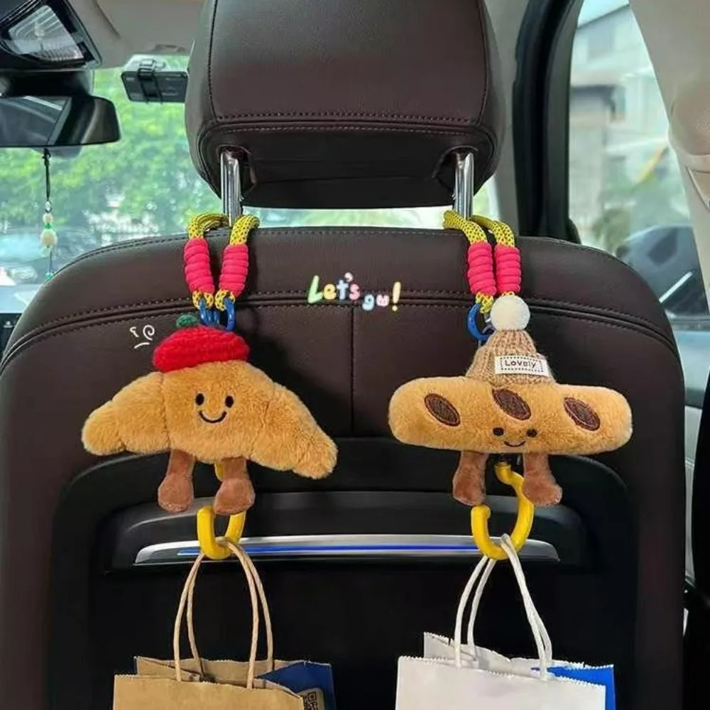 Organizador de Banco Traseiro de Carro, Bolsa de Compras com Desenho de Cartoon, Ganchos para Bolsa, Suporte de Armazenamento, Acessórios Criativos para Interior de Carro