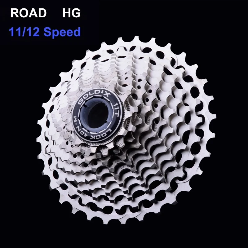 

Сверхлегкий шоссейный велосипед GOLDIX с муфтой свободного хода — полый алюминиевый сплав с ЧПУ 7075, кассета HyperGlide для Shimano 11/12 скоростей R7000/R8000