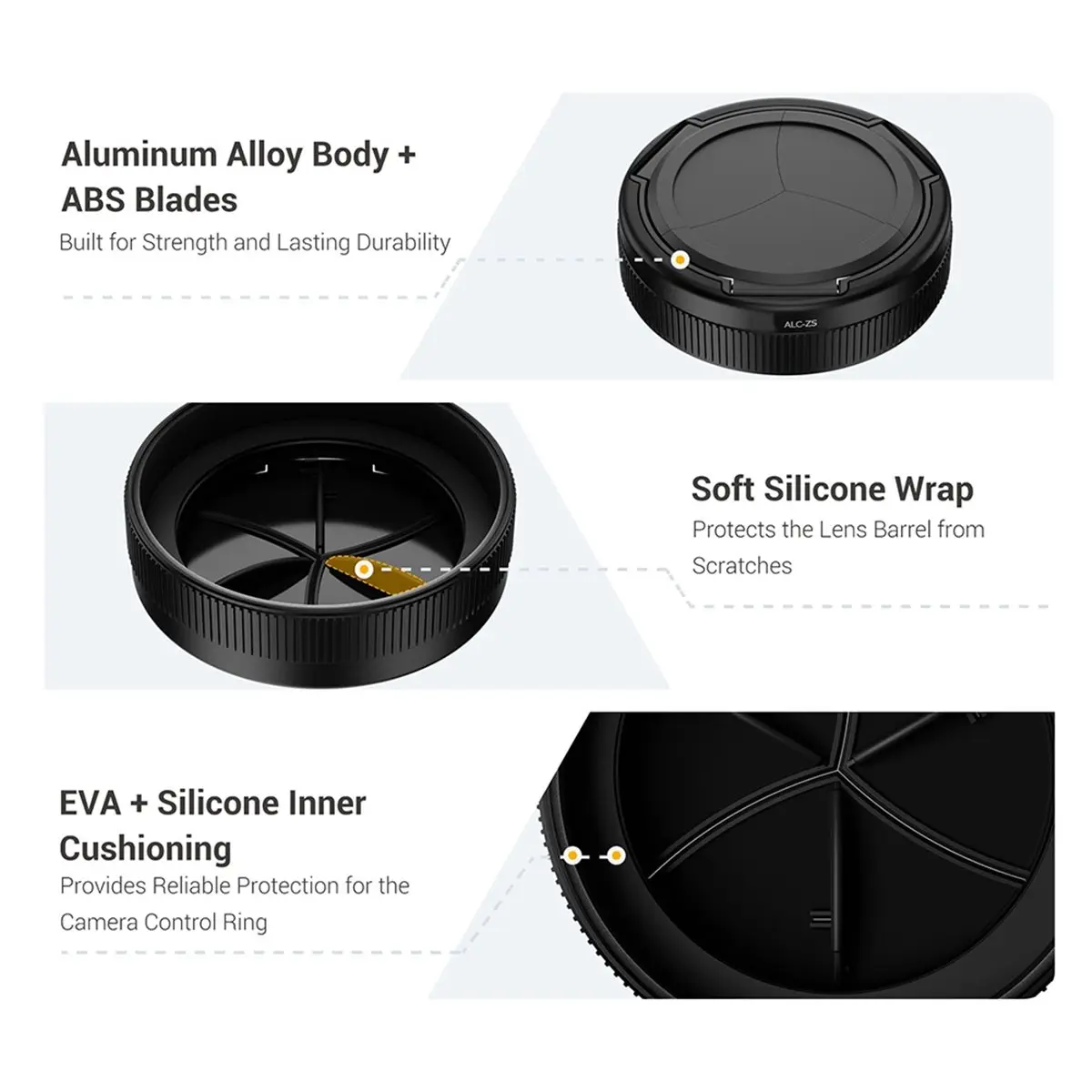 N05R For Panasonic ZS99 TZ99 Auto Lens Cap Auto Open Close Lens Cap Cover for Panasonic Lumix ZS99 TZ99 Camera Accessories