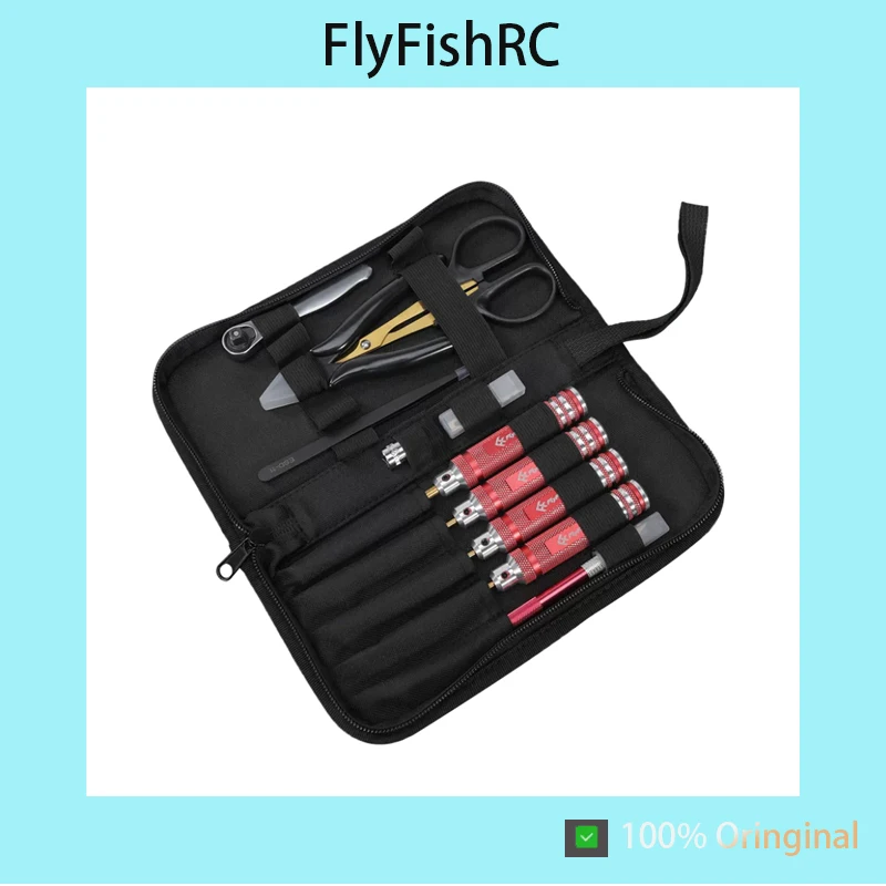 FlyFishRC 9-Piece Tool Set, FPV Drone RC Model Maintenance Tools