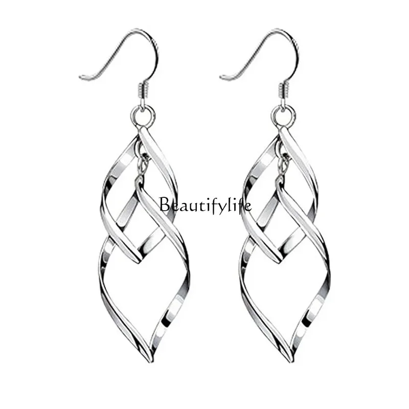 

Earrings Light Luxury Premium 925 Silver European and American Fashion Earrings