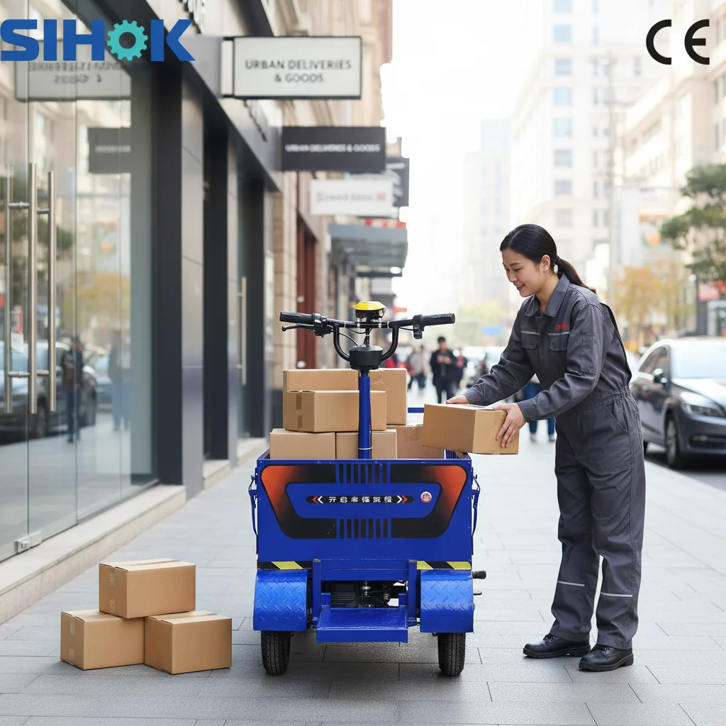 High Performance 4 Wheels Cargo Trolleys Heavy Duty Platform Trolley Battery Operated Electric Cart For Transport
