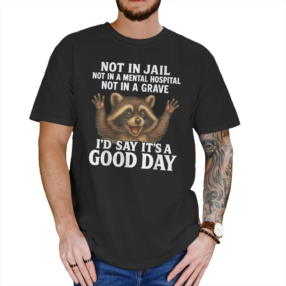 Raccoon Meme T-shirt Men Women 