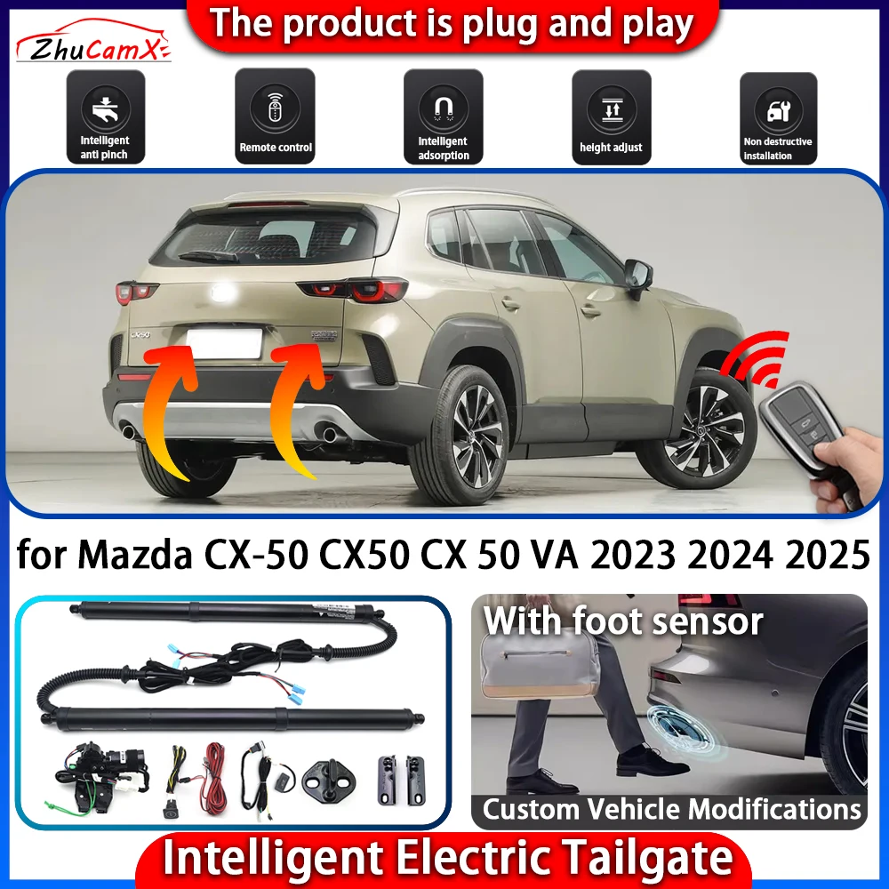 

ZhuCamX Smart Powered Tailgate System for Mazda CX-50 CX50 CX 50 VA 2023 2024 2025 Automatic Intelligent Trunk Lift Control Kit