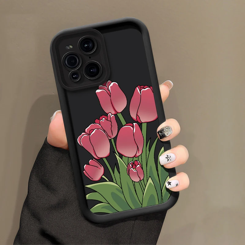 Silicone Phone Case For Motorola Moto E32 E14 E13 G05 G85 G56 G86 Edge 50 60 Funsion 40 Neo E40 Flower Print Soft TPU Cover