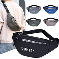 Outdoor Waist Bag Waterproof Waist Bum Bag Running Jogging Belt Pouch Zip Fanny Pack Mobile Phone Bag Oxford Cloth Chest Bag