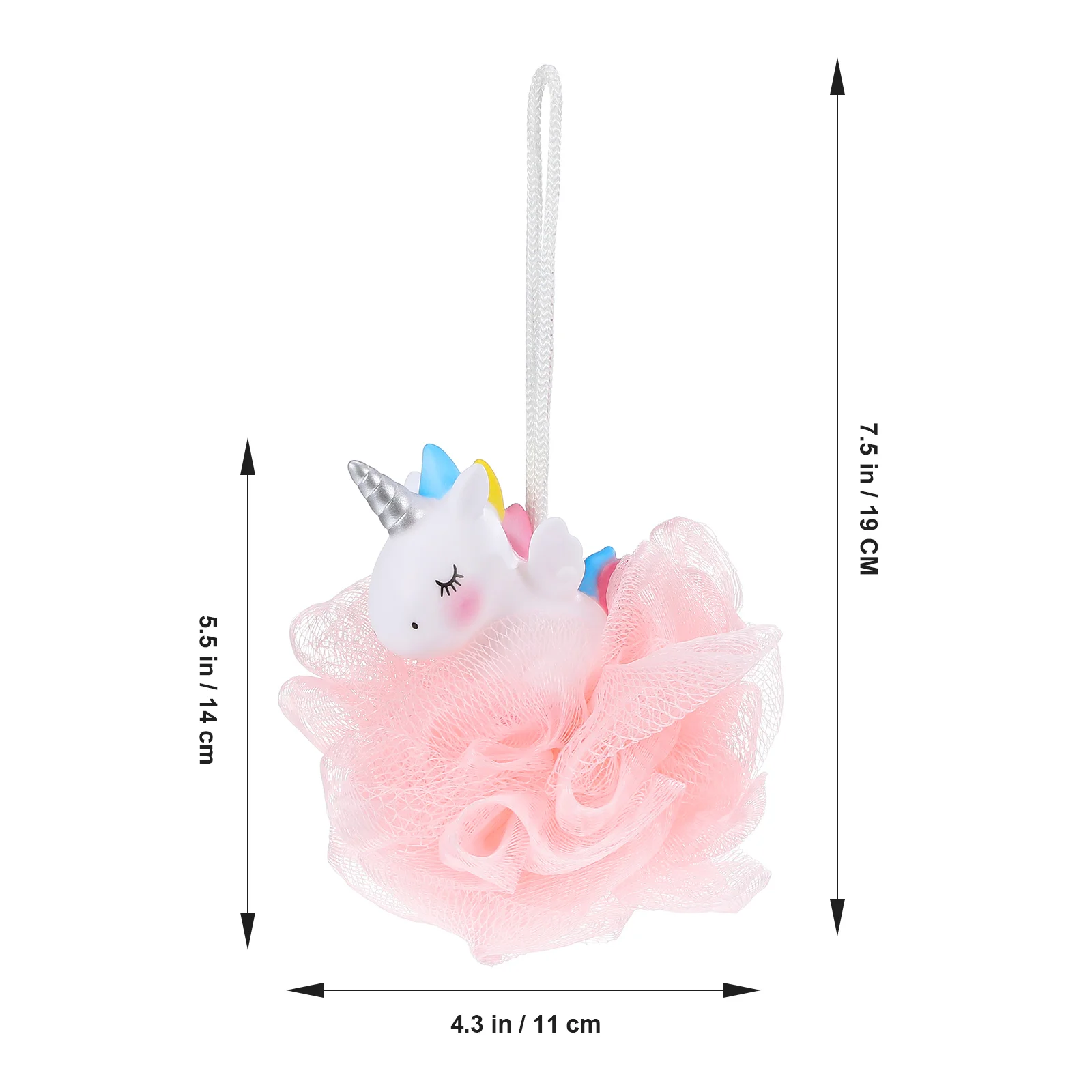 2 Pcs Unicorn Loofahs Animal Loofah Kids Loofah Girls Bath Sponge Bath Exfoliating Scrubber Bathing Ball