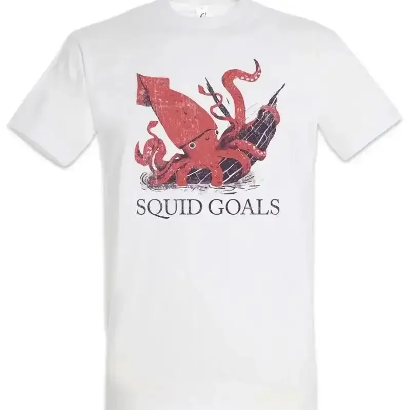 Squid Goals Squad Hipster Indie Alternative Sailor Captain Boat T Shirt