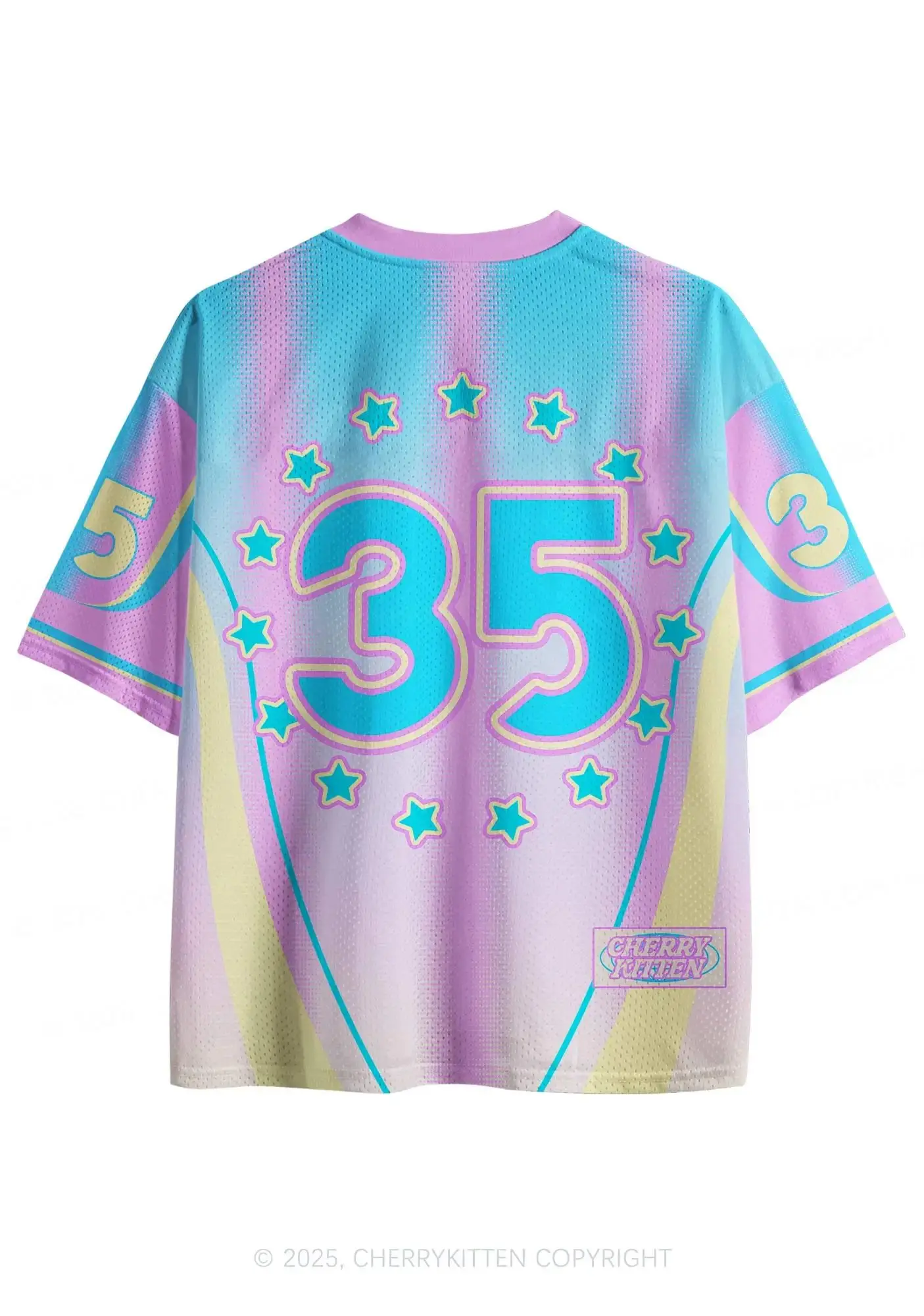 Latest Blue Pony Y2K Sportswear for Outdoor, Casual and Daily Wear V-neck Short-sleeved T-shirt