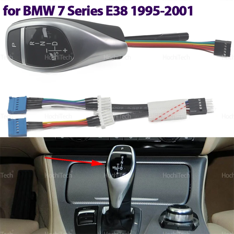 

AT LED Shift Knob Shift Lever Handball Black for BMW 7 Series E38 728i 730i 735i 740i 750i L7 725tds 730d 740d 1995-2001