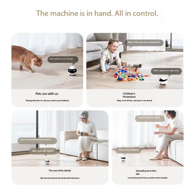 Enabot EBO AIR 2 Companion Robot 2K Home Security Pet Camera Night Vison Wireless APP Remote Control for Dog Cat Baby App Contro