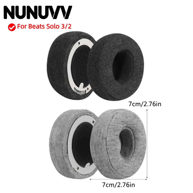 

Replacement Ear pads Fits for Beats Solo 3/2 Headphones Ear Cushions Earpads headset
