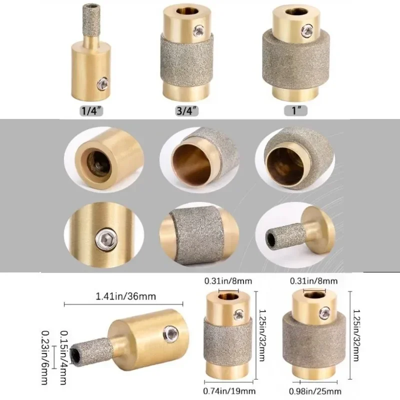 220V/110V 60W Mini elektryczny młynek do szkła/miki/jadeitu/porcelany płytki z mozaiką 1 cal szczotka tarczowa kruszarka do szkła sztuki