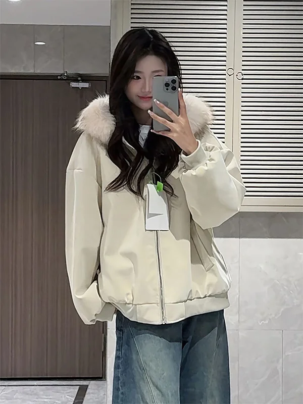 

Утепленная хлопковая куртка с капюшоном для мужчин и женщин, зимнее теплое пальто, молодежная модель на молнии, повседневная одежда