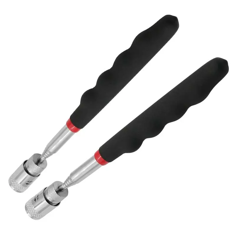 Telescopic Magnetic Pickup Pen with LED Light, Extendable Rod