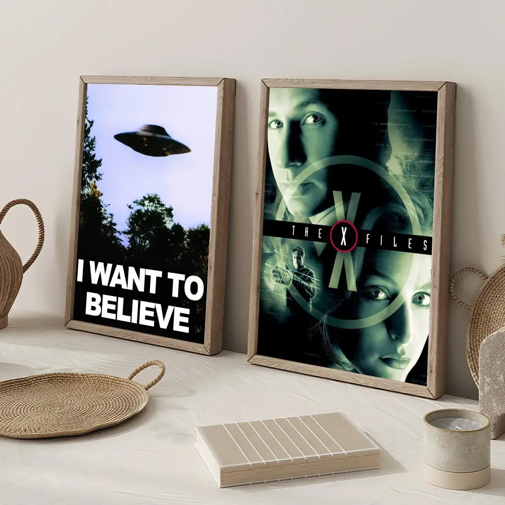 TV Show The X Files Poster Decorative Wall Art Mural Stickers Home Decor Gift for Living Room & Hallway