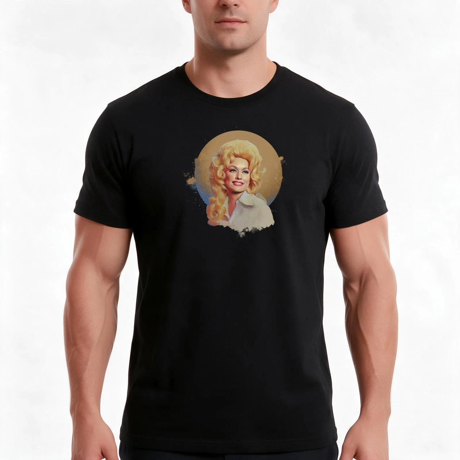 Copy of Dolly Parton Famous Musician Portraits shirts T-Shirt, Summer Casual Cotton Tee, Oversized Streetwear Tops, 100% Cotton