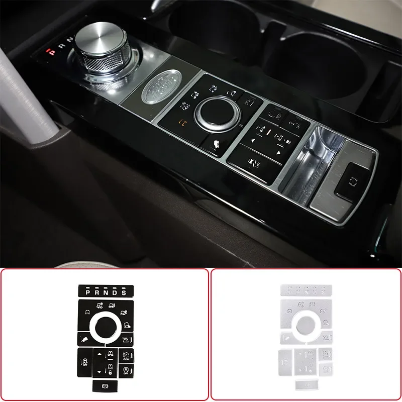 

For Land Rover Range Rover Vogue 2015-16 Center Console Terrain Mode Adjustment Button Sequin Decoration Sticker Car Accessories