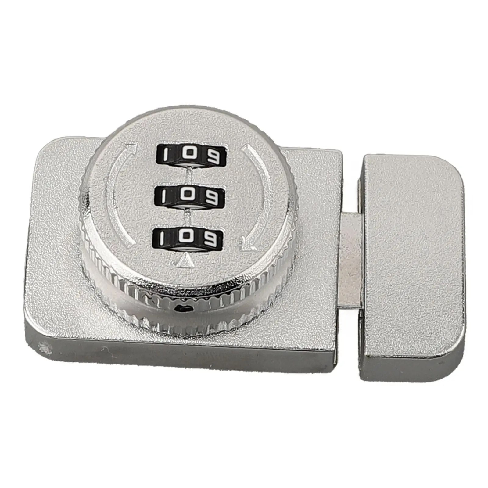 

Keyless Combination Lock 3 Digital Code No Punching Password Display Case Lock Buckle Locker Hardware Glass Cabinet Door Lock