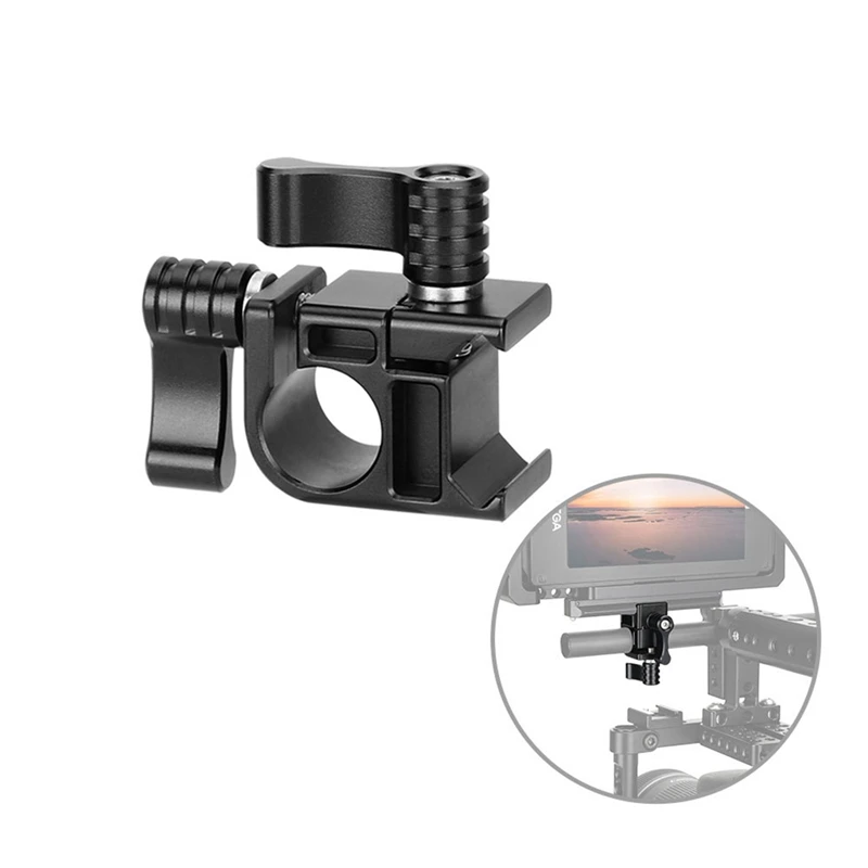 N91R-15Mm Single Hole Clamp Rig Quick Release For Dslr Cameras Monitor Viewfinder Attach