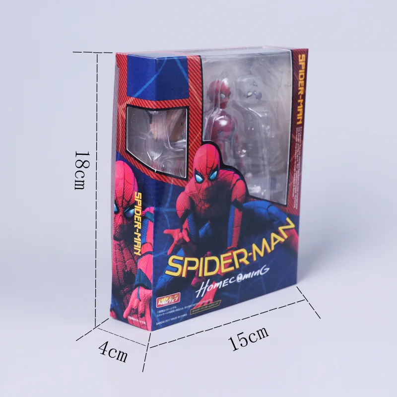 SHF Spiderman Action Figure para Crianças, Longe de Casa Versão, Figura Articulada, Brinquedos Quentes, Boneca Modelo, Presente para Namorado