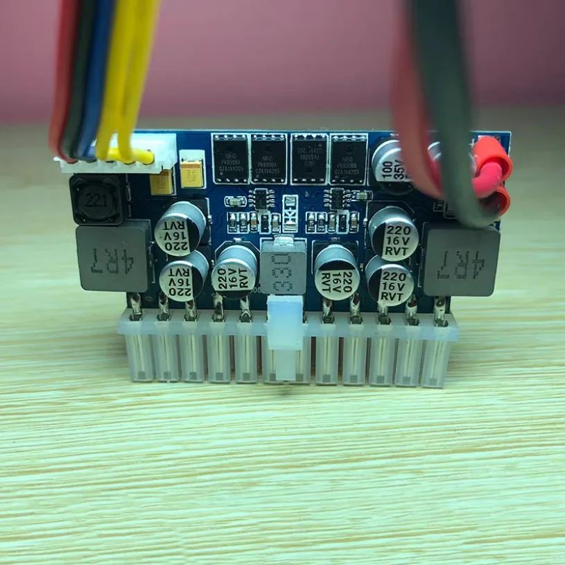 16-24V Wide Voltage DC-ATX 200W Mini ITX Plug in Power Module Conversion Board Silent High Power