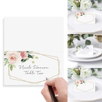 100/10Pcs boda Invitation Greeting Card Flowers Wedding Seating Number Table Name Place Cards Christmas Supplies Birthday Party