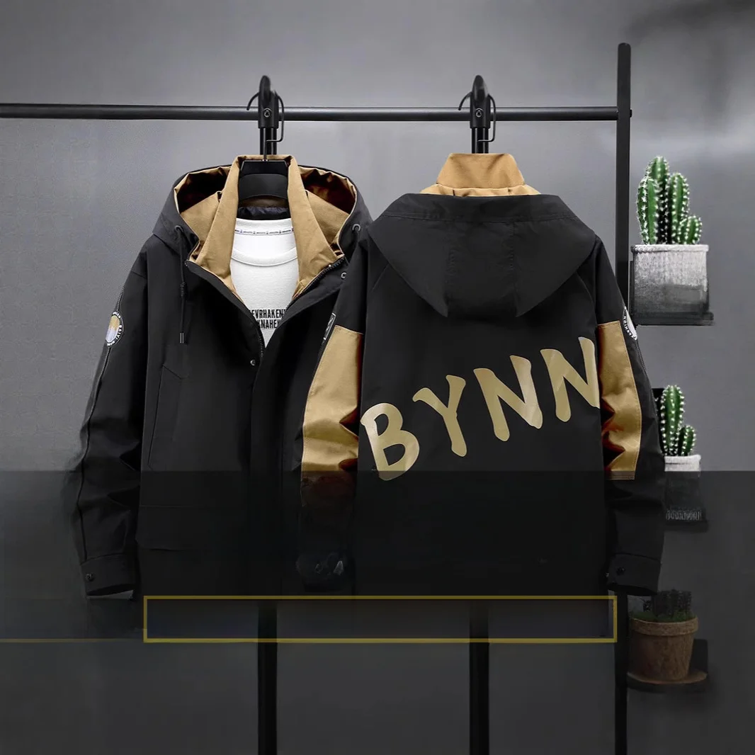 

Мужская повседневная куртка оверсайз с капюшоном для полных мужчин, из полиэфирного волокна, с цифровой печатью