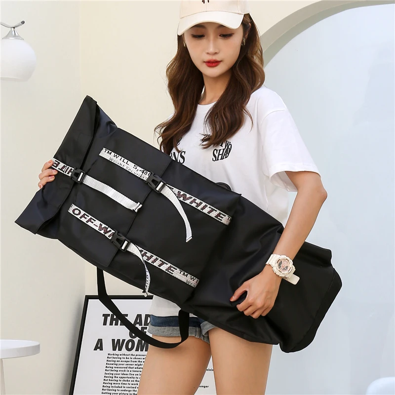Waterproof Oxford Double Shoulder Skateboard Bag, Big Double Rocker Backpack, Land Surfboard Bag, Longboard Bag, 84*73cm