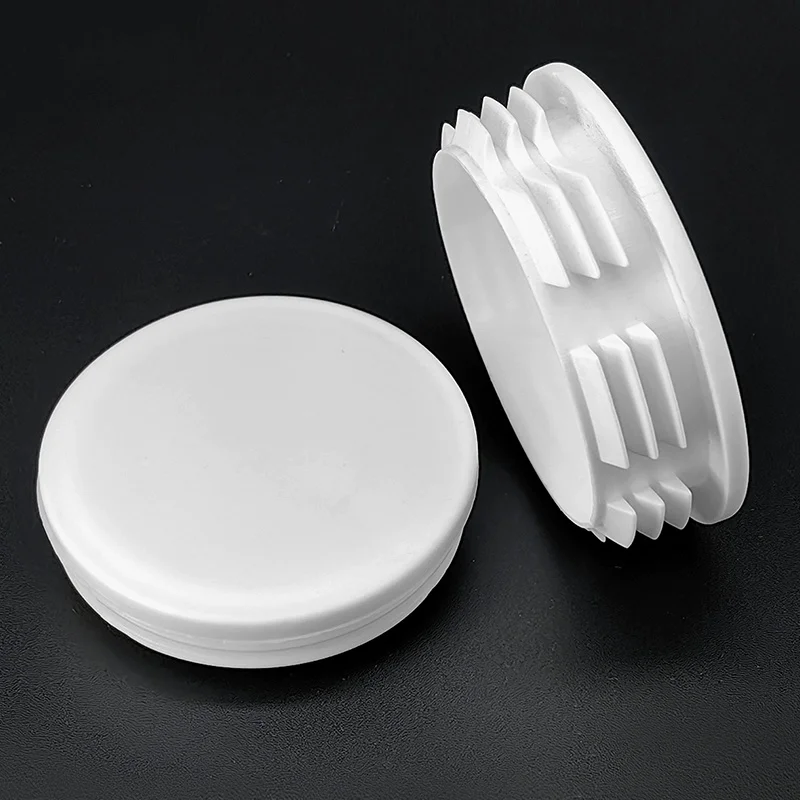 Dia13mm-114mm White Round Plastic Inner Plug Steel Pipe End Blanking Caps Non-Slip Chair Foot Plugs Sealing Cover image 4