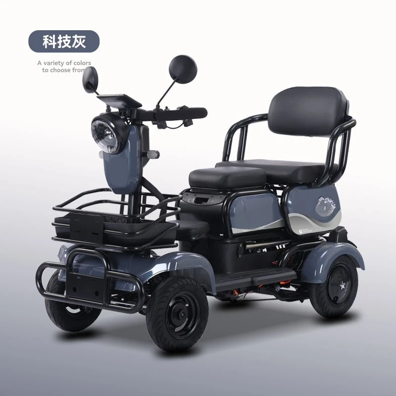 Electric small four-wheel let go, emergency stop four-wheeler, lever four-wheel scooter