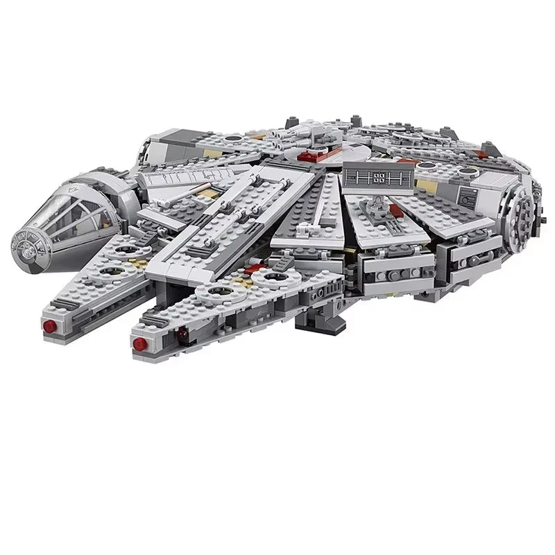 legolcks1381Pcs Millennium Ship Force Awakens Set Compatible Falcon Model Building Blocks Toys For Children Gift Kids