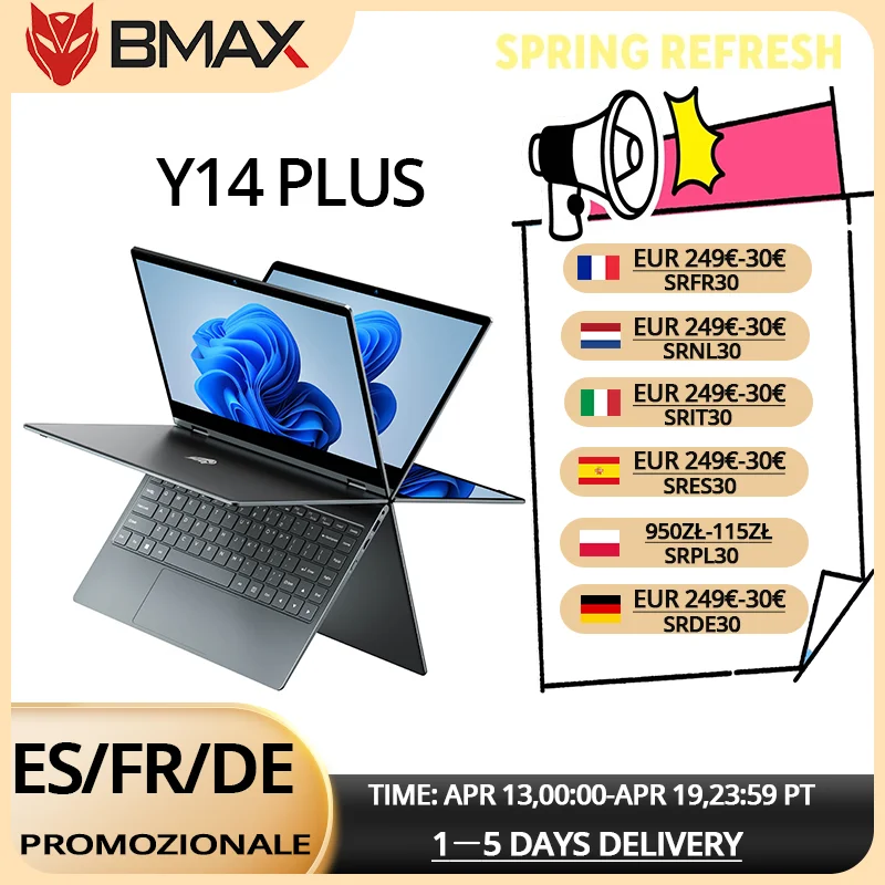 Bmax X15 Pro 15.6 Inch 16GB RAM 512GB SSD Intel 12th Gen N100 Processor Windows 11 Notebook 1920*1080 HDMI Wifi USB Pc Laptop