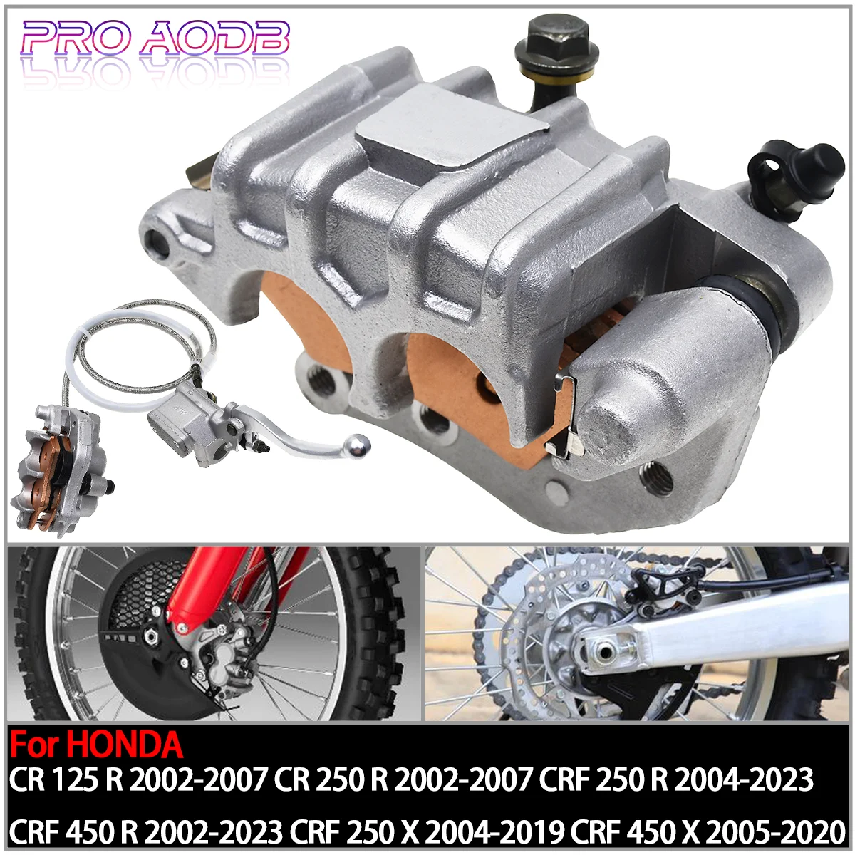 

Master Cylinder Lever & Brake Caliper Pads For Honda XR250R XR400R XR600R CR125R CR250R CRF150F CRF230F CRF 250X 450R 400X